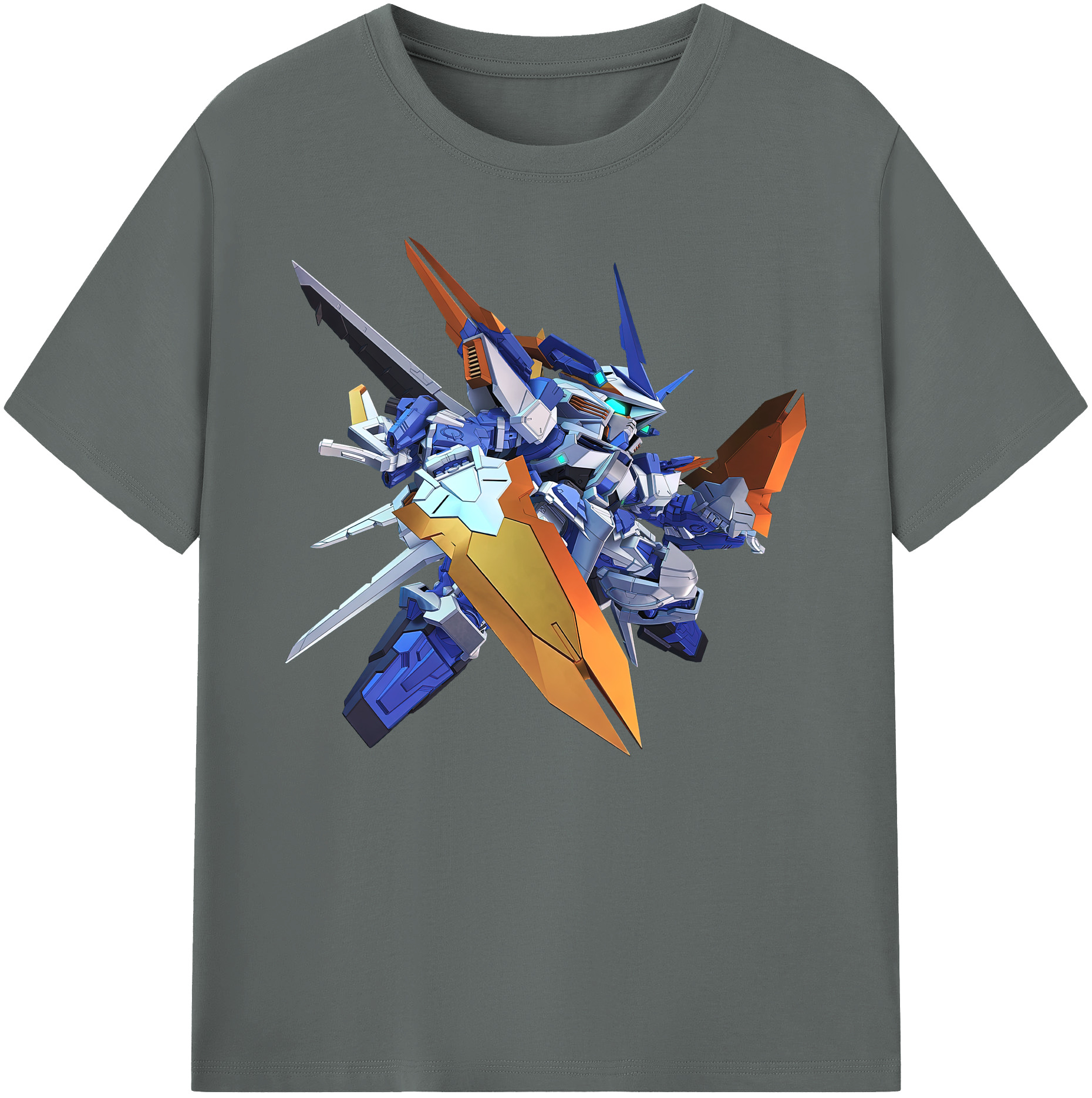 （画像用） 機動戦士ガンダム Mobile Suit Gundam 綿100％ メンズ半袖Tシャツ｜肌触りやわらか＆通気性